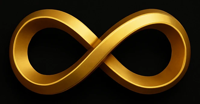 The Infinity Nexus gold infinity mark